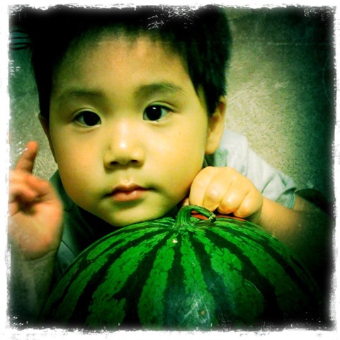 20110510:産婦人科、熊本からスイカ