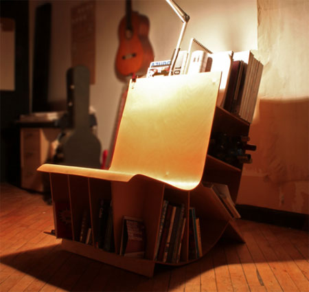 【design】本をこよなく愛する人のための椅子『Bookseat』