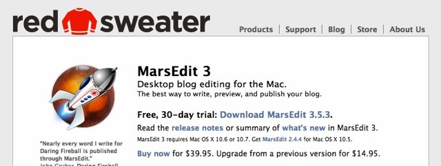 【BLOG】ブログエディタ『MarsEdit』をお試し中