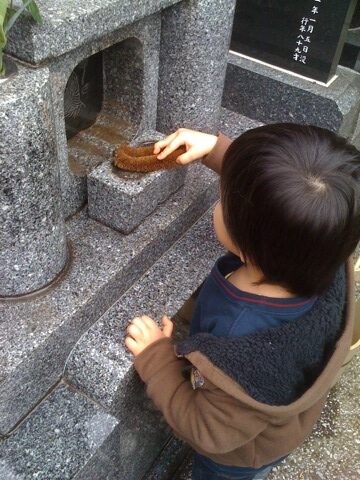 2011/03/20 お彼岸のお墓参り:夕方ランニング