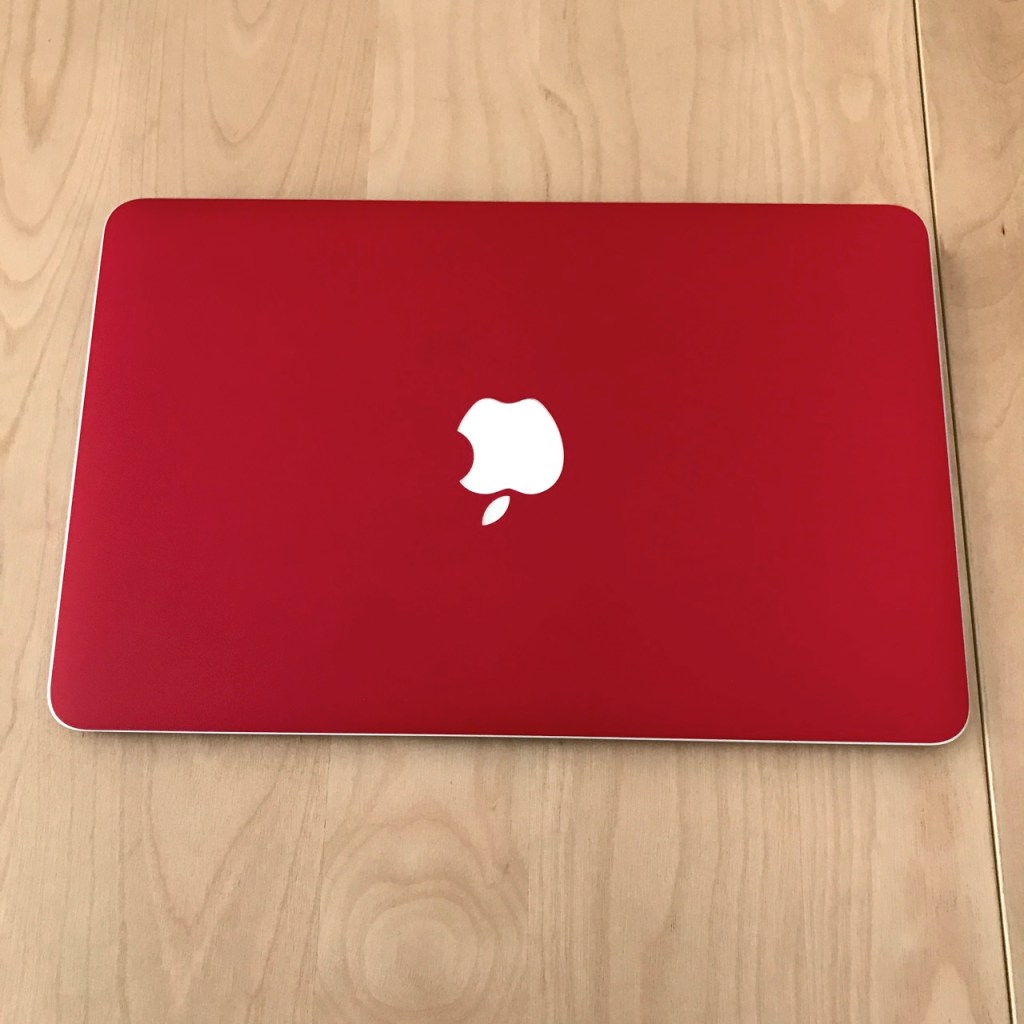 【MacBook Air】wraplus for MacBook Air 11 インチ 【レッド】 スキンシールを貼ってみた